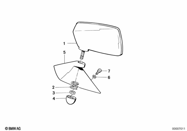 46632302174 - Body Equipment: Right Convex Mirror Head -  for BMW-Motorrad Image