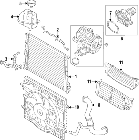 Cooling System for 2017 Volvo S60 Cross Country #5