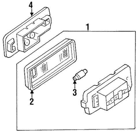Interior Lamps for 1997 Ford Aspire #0