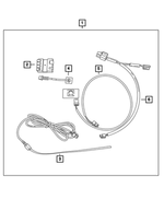 68054605AA - Mopar Accessories - Component Parts: Wiring Harness for Mopar Image