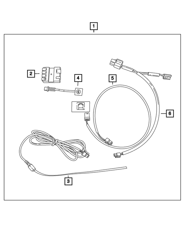 68054605AA - Mopar Accessories - Component Parts: Wiring Harness for Mopar Image image