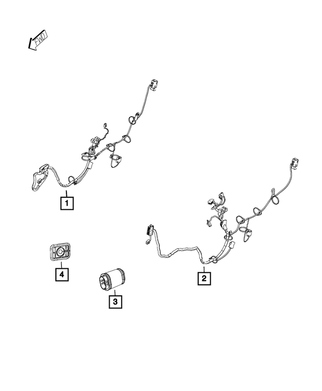 68190323AE - Electrical: Front Door Wiring for Mopar Image image