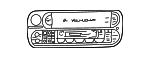 4704386AD - Body: Radio for Chrysler: Grand Voyager, Town &amp; Country, Voyager | Dodge: Caravan, Dakota, Grand Caravan, Ram 1500 Van, Ram 2500 Van, Ram 3500 Van Image