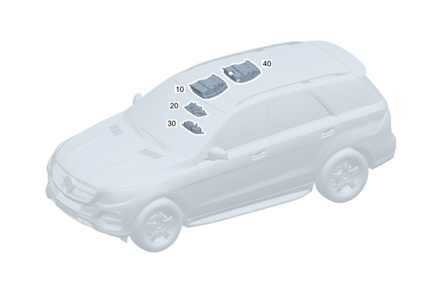 9000429 - Electrical System: Control Unit for Mercedes-Benz: GLE350, GLE450, GLE53 AMG, GLE580, GLE63 AMG S, GLS450, GLS580, GLS63 AMG, Maybach GLS600 Image image