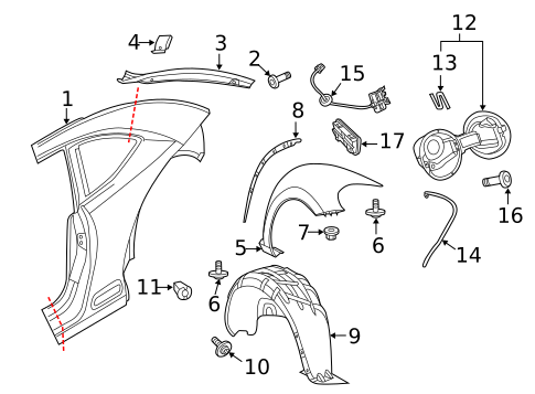 Quarter Panel & Components for 2014 Volkswagen Beetle #0