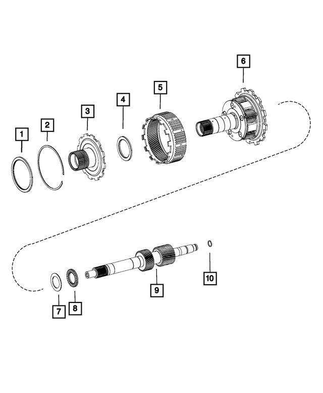 68253775AA - AS69RC; 6-Speed; Automatic Transmission: Thrust Bearing for Mopar Image