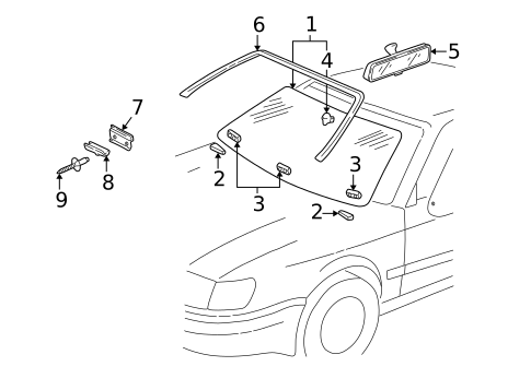 Reveal Moldings for 2003 Audi A8 Quattro #1