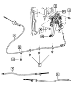 68066189AF - Brakes: Parking Brake Cable for Mopar Image