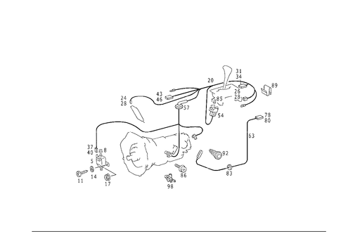 Electrical Parts Used for Automatic Transmission for 1993 Mercedes-Benz 500E #0