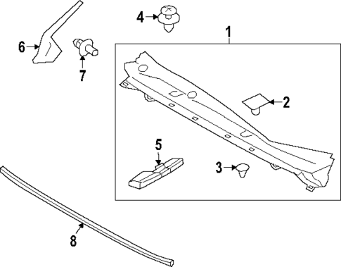 Cowl for 2025 Subaru WRX #1