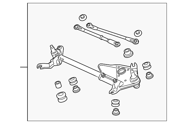 76530-SZN-A01 - 2010-2013 Acura ZDX - Link, Front Wiper (Left-Hand