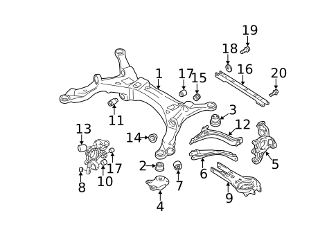 Rear Suspension for 2014 Volvo XC90 #4