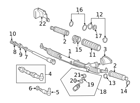 Steering Gear & Linkage for 2003 Audi S6 #0