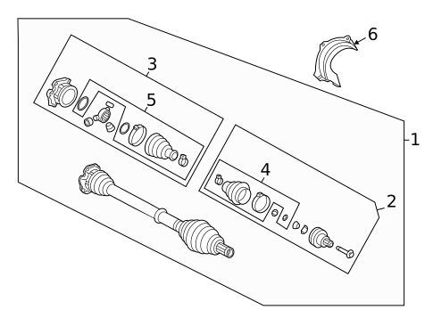 Drive Axles for 2024 Audi A6 Quattro #0