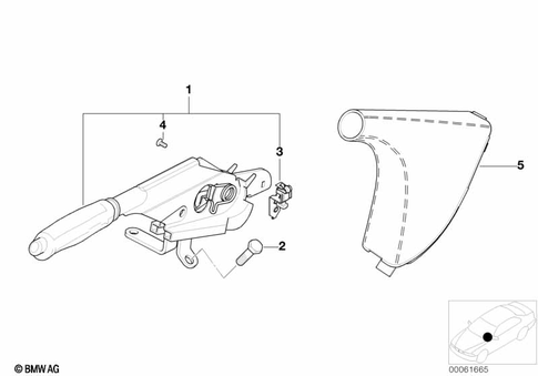 Handbrake Lever for 1999 BMW 528i #0