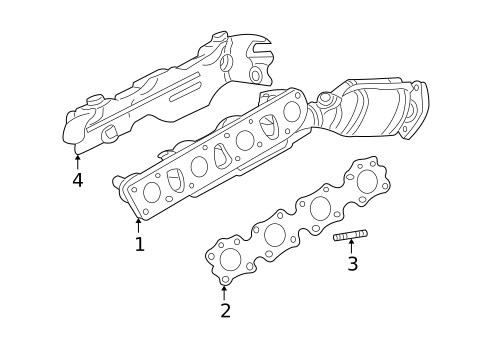 Exhaust Manifold for 2003 INFINITI Q45 #0