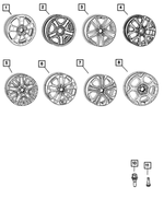 6XK511X8AA - : Aluminum Wheel, Front Or Rear for Mopar Image