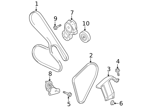 Belts & Pulleys for 2006 Cadillac DTS #0