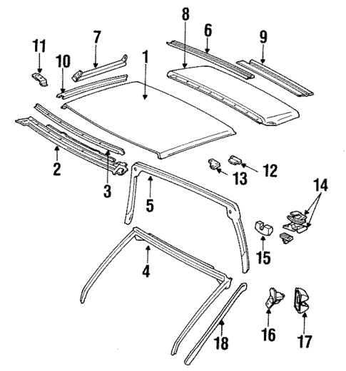 Roof for 1989 Toyota Supra #0