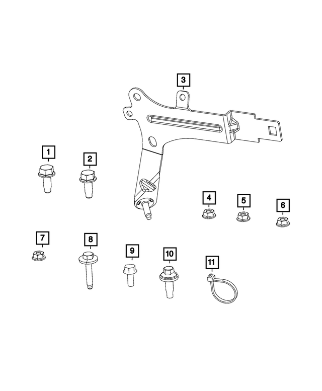 6104708AA - Electrical: Hex Nut for Mopar Image