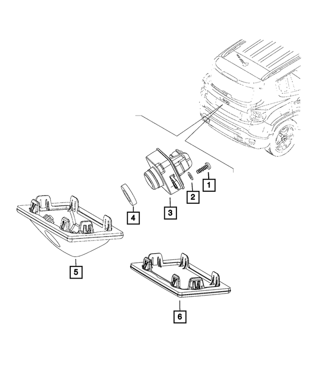 68627228AA - Electrical: Rear View Camera for Mopar Image