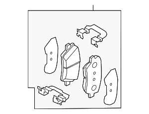 58101ATA00 - : Brake Pads for Kia: Niro Image