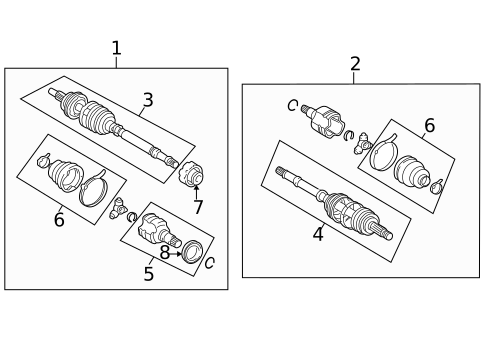 Drive Axles for 2002 Toyota Echo #0