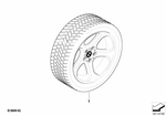 36110150889 - Retrofitting / Conversion / Accessories: Complete Alloy Wheel Winter for BMW: X5 3.0i, X5 4.4i Image image