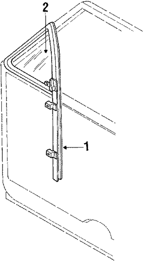 Vent Glass & Hardware for 1988 Isuzu Pickup #0