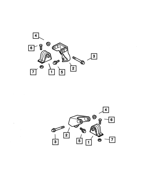 Engine Mounting for 2002 Jeep Wrangler #0