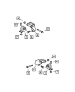 52059284AA - Engine Mounting: Engine Mount Bracket, Right for Jeep: Wrangler Image