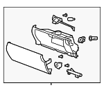 C2P16745LEG - Body: Glove Box Assembly for Jaguar Image