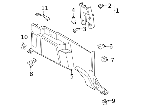 Interior Trim - Quarter Panels for 2021 Ford Bronco #1