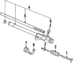 53537SH3J00 - Steering: Boot for Honda: Civic, CRX Image