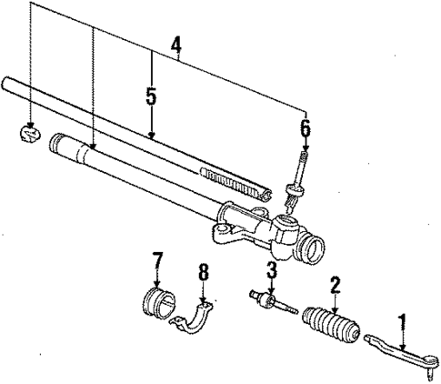 Steering Gear & Linkage for 1990 Honda Civic #1