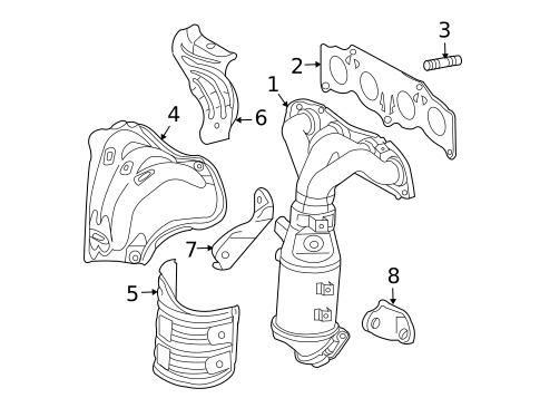 Exhaust Manifold for 2007 Toyota RAV4 #0