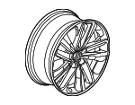 12808178 - Suspension: Wheel, Alloy for Saab: 9-5 Image