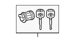 690560C020 - Body: Cylinder &amp; Keys for Toyota: Sequoia, Tundra Image