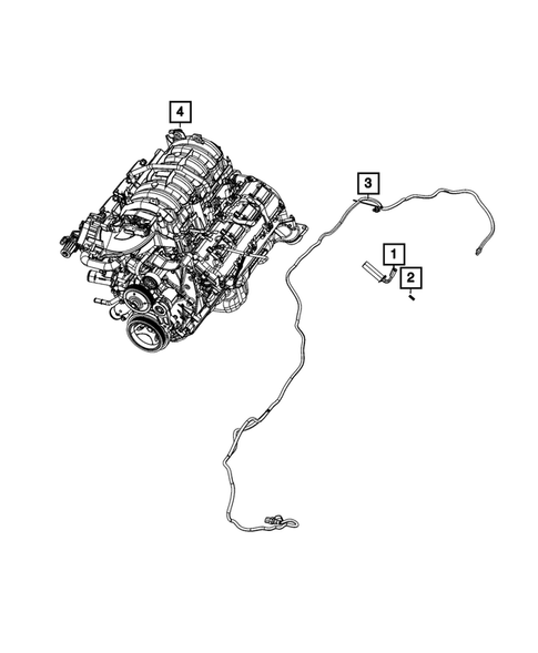 Wiring, Powertrain for 2020 Ram 2500 #2