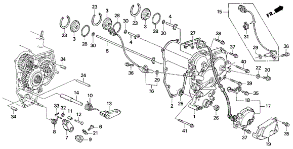 AT Right Side Cover (2.2L) for 1997 Honda Odyssey #0