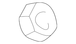 9872626000 - Body: Wiper Motor Nut for Kia: Borrego, Rio5, Rondo, Sedona, Sorento, Spectra5 Image