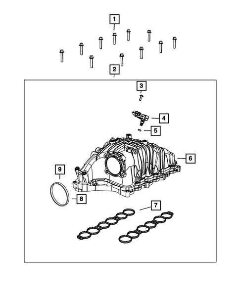 Manifolds and Vacuum Fittings for 2018 Ram 1500 #1