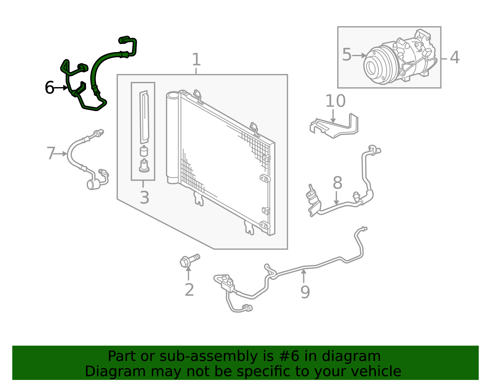 2006-2013 Lexus Discharge Hose 88703-53091 | OEM Parts Online