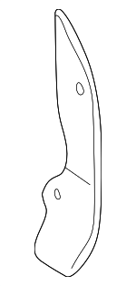 5379A274 - : Rear Shield for Mitsubishi: Montero Image