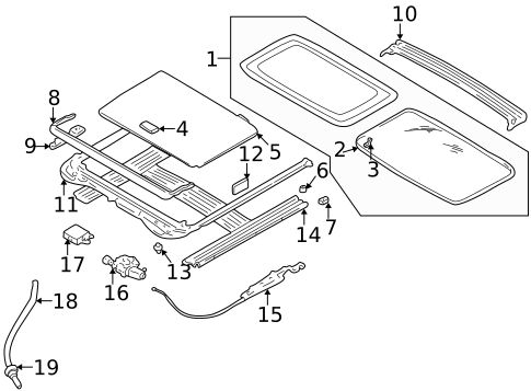 Sunroof for 2003 Mitsubishi Galant #0