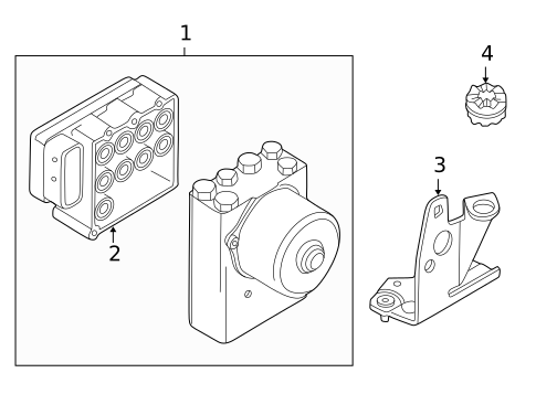 ABS Components for 2003 BMW 745i #1