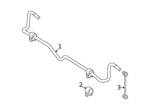 Stabilizer Bar & Components for 2008 Mercedes-Benz E63 AMG #1
