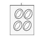 LR157453 - Brakes: Disc Brake Caliper Piston Boot for Land Rover: Range Rover, Range Rover Sport Image