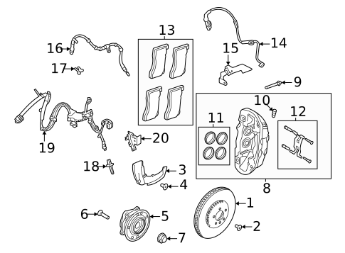 Front Brakes for 2023 Land Rover Range Rover #1