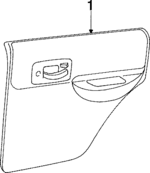 5EG821AZAD - Body: Door Trim Panel for Jeep: Cherokee Image